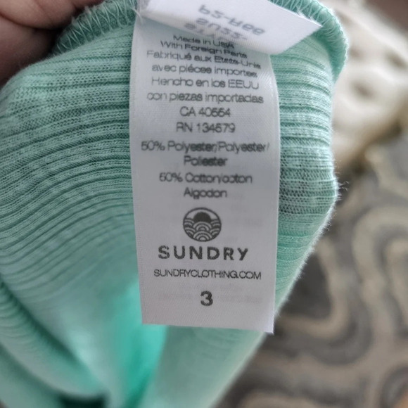 Sundry Ballerina  Back Mint Top Stretch Soft size M L - Picture 4 of 4